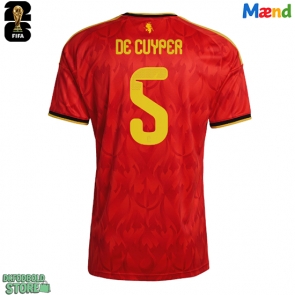 Belgien Maxim De Cuyper #5 Replika Hjemmebanetrøje VM 2026 Kortærmet